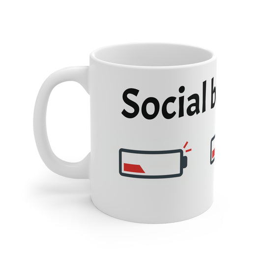 Mug — Social battery: LOW